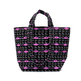 ファブリック・ブックトート - リズムライン・ピンク -