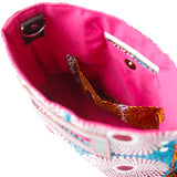 アケロポシェット 38 - ビッグアイ・ターコイズ&カーキ -