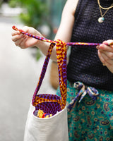 キコイ・リボン・バッグ - ボタニカル・オレンジ -