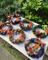 アフリカンプリント・クリスマスリース