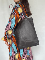 ステラ・レザートート - ブラック -