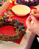 アフリカンプリント・カラフルリースセット