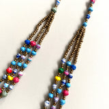 ペーパービーズ・クリスティン・ネックレス - カラフルキャンディ -