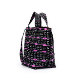 ファブリック・ブックトート - リズムライン・ピンク -