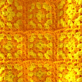 ニット・スクエア・バッグ - イエロー -