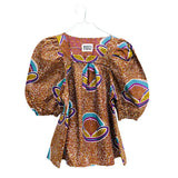 Gather blouse -Pearl-