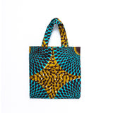 プティバッグ - ビッグアイ・ライトブルー&カーキ -