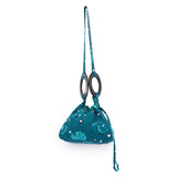 プリント・バルーンバッグ - 青のさざめき -