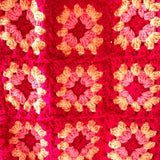 ニット・スクエア・バッグ - ピンク -