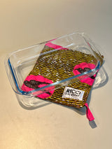 鍋敷き - ツバメ・イエロー&ピンク -