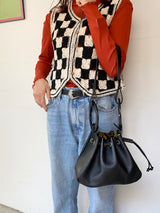 Balloon bag -Black-