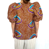 Gather blouse -Pearl-