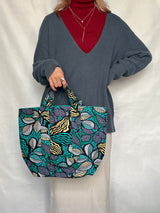 ファブリック・ブックトート - ラグーン・リーフ -