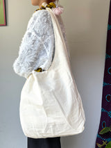 Kikoy eco circle white -Plent / mustard-