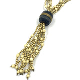 African Art Necklace L -Doki pottery-