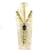 African Art Necklace L -Doki pottery-