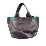 ナジュマ・レザートートS - ブラック - 幾何学・ダイヤ -