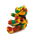 アフリカンプリント・テディベアw/ギフトバッグ - サンシャイン・モザイク -