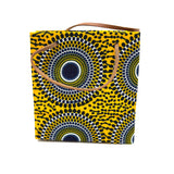 アフリカンプリント・テディベアw/ギフトバッグ - サファリ・ドット -