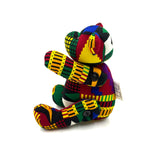 アフリカンプリント・テディベアw/ギフトバッグ - アフリカン・カーニバル -