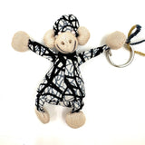 チンパンジーキーホルダー - モノクロジャングル -