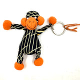 チンパンジーキーホルダー - オレンジストライプ -