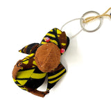 ハシビロコウ・バーククロス・キーホルダー - バナナジャングル -