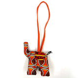 アニマルドール・チャーム・ゾウ - サンセットレッド -