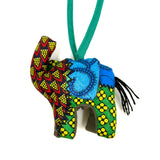 アニマルドール・チャーム・ゾウ - グリーンミックス -