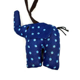 アニマルドール・チャーム・ゾウ - ネイビードット -