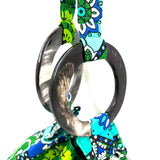 プリント・バルーンバッグ - 幾何学・森の万華鏡 -