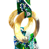 プリント・バルーンバッグ - 幾何学・森の万華鏡 -