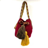 モチーラ・フリンジ・ハンドバッグ - レッド -