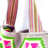 ススバッグ - ピンク&グリーン -