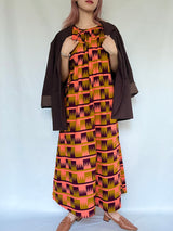 テントライン・ドレス - 幾何学・サバンナの目覚め -