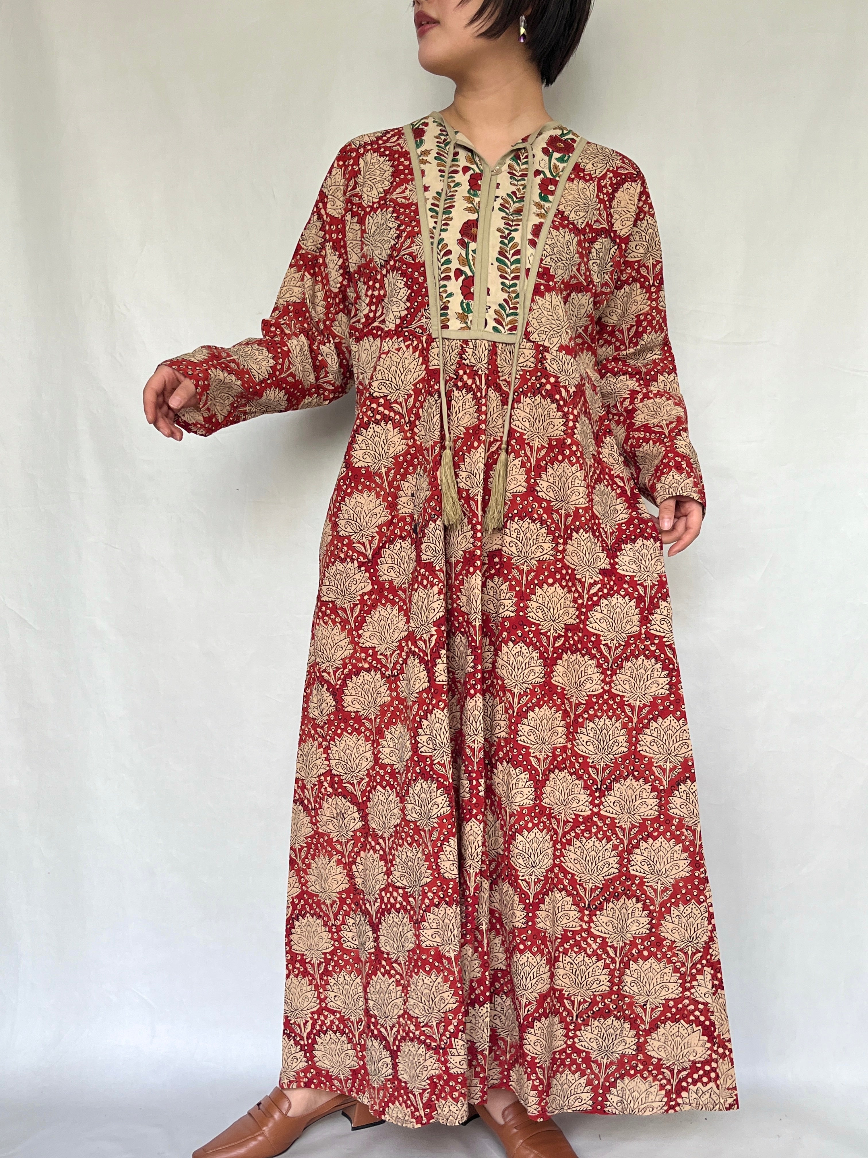 サルーチェ saruche ワンピース No.57【saruche】ナローヨークタッセルリボンワンピース