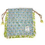 【saruche】ショッパーバッグM - ブルー・ブルーム -