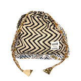 【saruche】ショッパーバッグM - ジグベージュ -