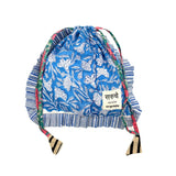 【saruche】ショッパーバッグS - ブルー・バイン -