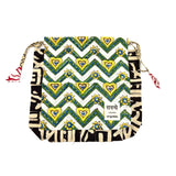 【saruche】ショッパーバッグS - エメラルド・ウェーブ -