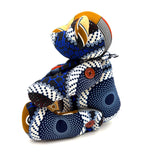 アフリカンプリント・ビッグテディw/ギフトバッグ - サファリスパイラル -