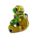 アフリカンプリント・ビッグテディw/ギフトバッグ - ジャングルモザイク -