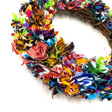 アフリカンプリント・カラフルリースセット