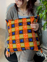 クッションカバー - 日の出・レッド -