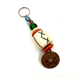 コイン・キーホルダー - ホワイト -