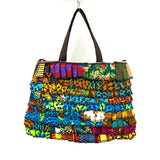 アフリカンプリント・フリル・スクエアバッグ - 1 -