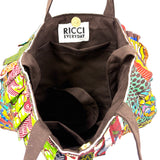 アフリカンプリント・フリル・スクエアバッグ - 1 -