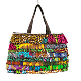 アフリカンプリント・フリル・スクエアバッグ - 2 -