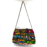 アフリカンプリント・フリル・スクエアバッグ - 2 -