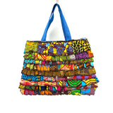 アフリカンプリント・フリル・スクエアバッグ - 3 -